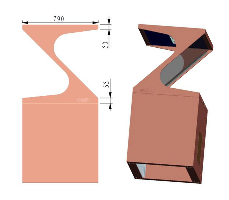 55寸全息展示柜定制