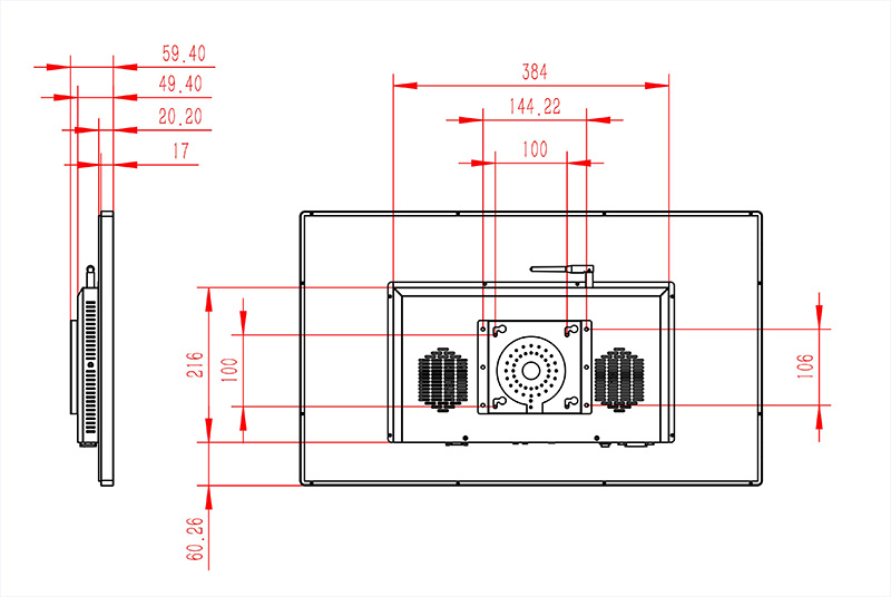 27寸上海壁掛廣告機