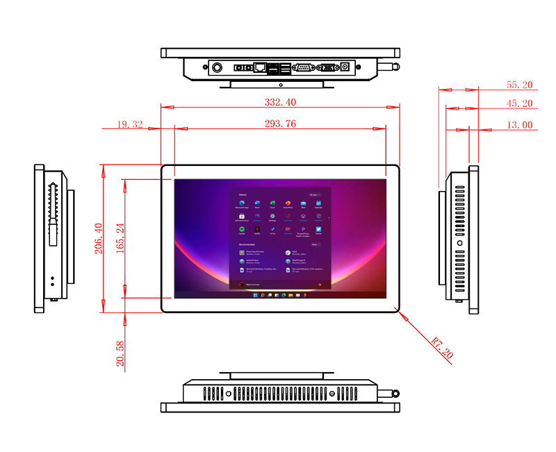 Windows電容觸摸一體電腦