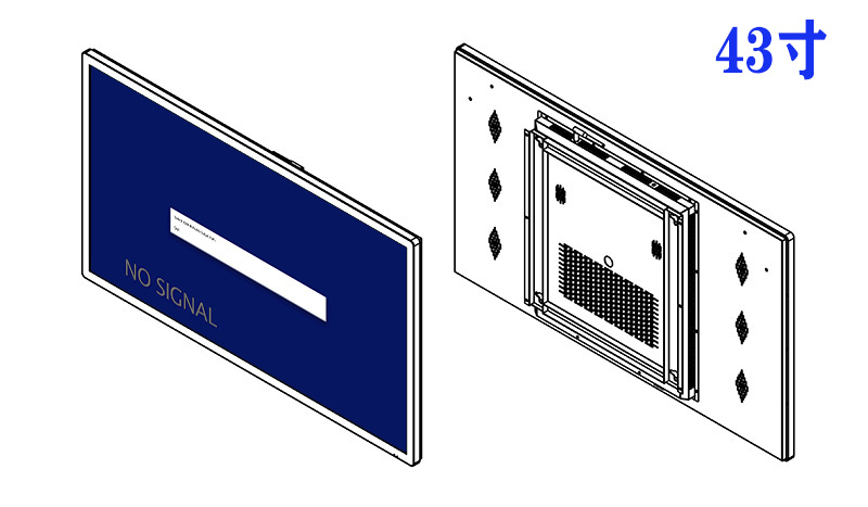 43寸壁掛HDMI輸入顯示器價格