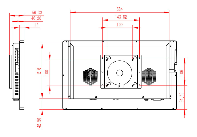 18.5寸壁掛windows一體機(jī)公司