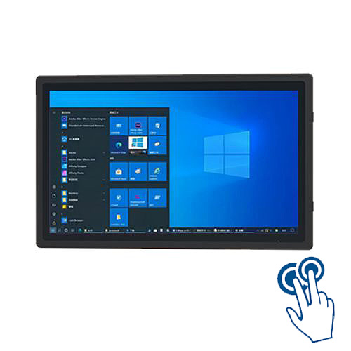 21.5寸封閉式電容觸摸工業(yè)顯示屏嵌入式一體機三防寬壓windows工控機