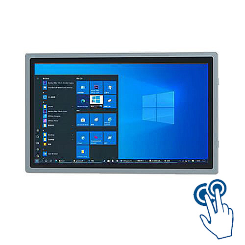 21.5寸封閉式電容觸摸工業(yè)顯示屏嵌入式一體機三防寬壓windows工控機