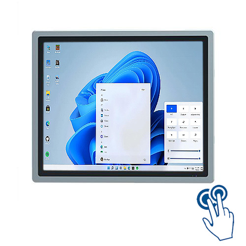 19寸工控一體機(jī)全封閉嵌入式工業(yè)平板電腦windows上位機(jī)電容觸摸屏顯示器