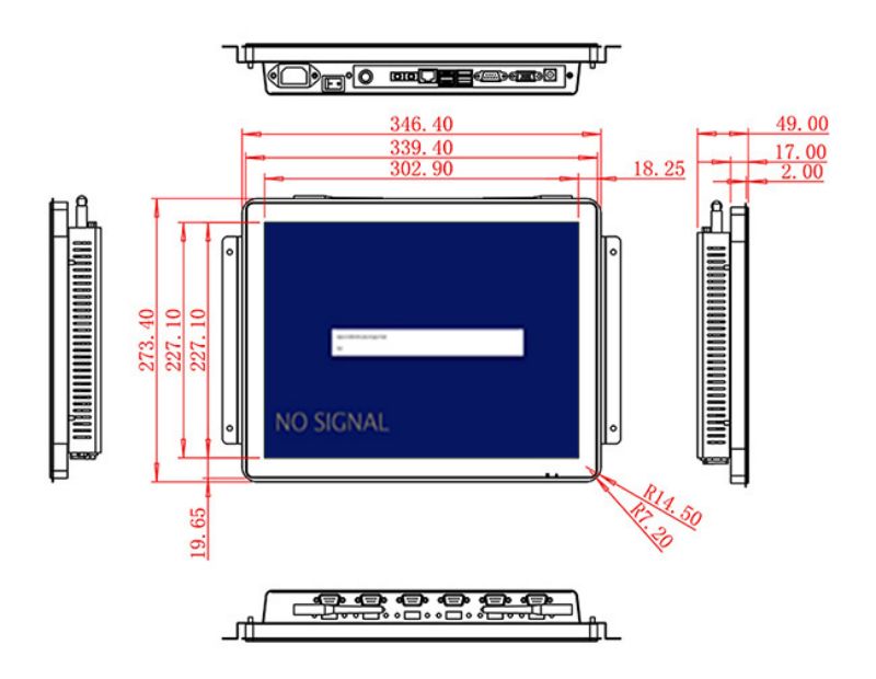 15寸觸摸查詢(xún)工控一體機(jī)