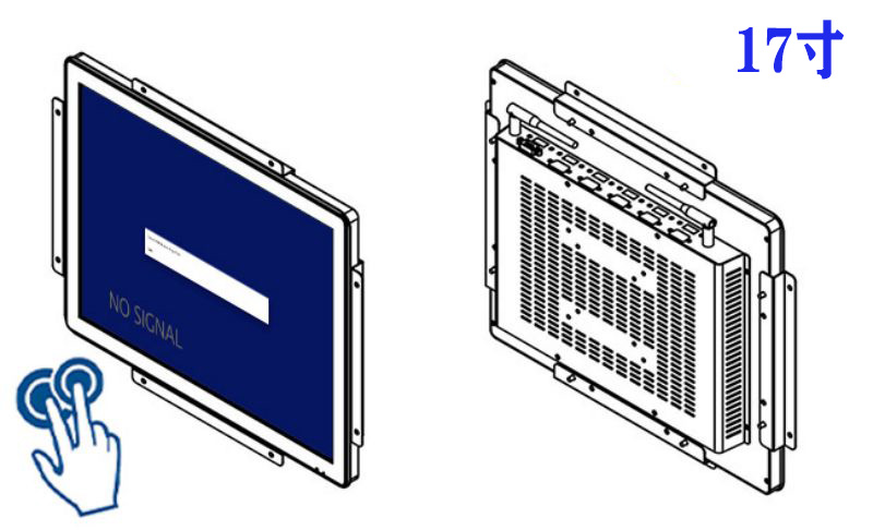 17寸全封閉觸摸工控機(jī)