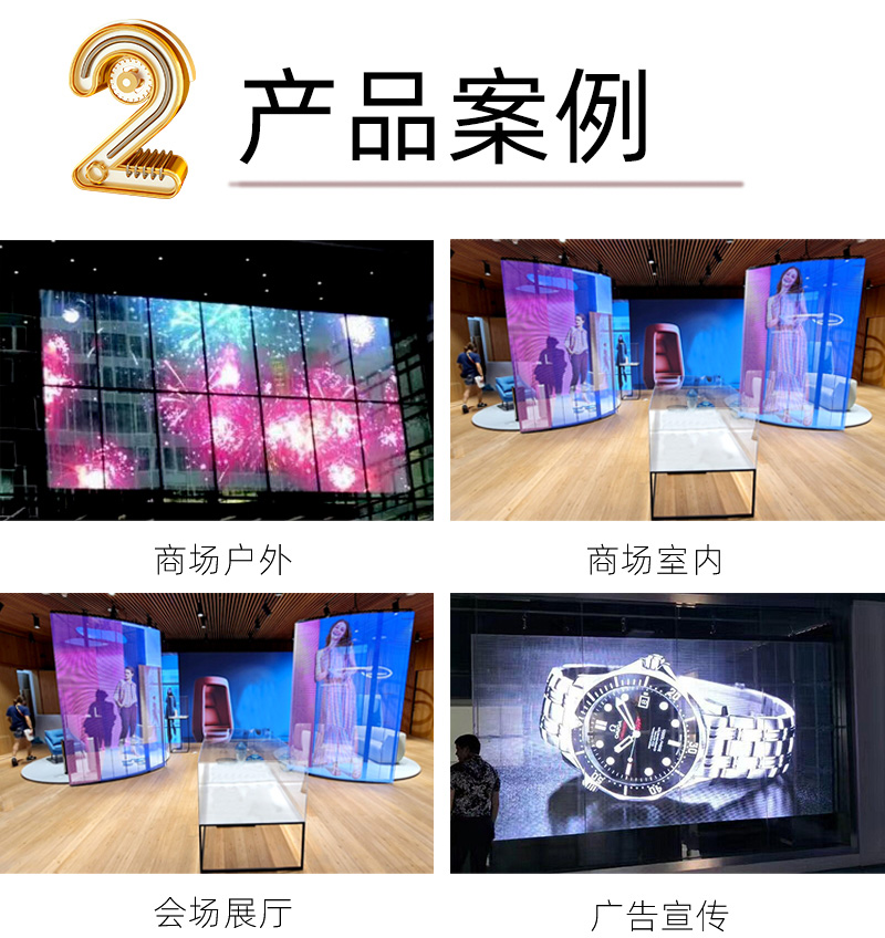 led貼膜透明屏