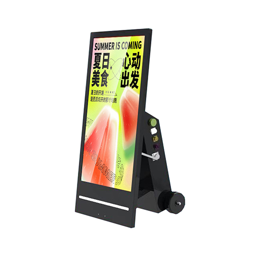 智顯通55寸立式移動廣告機(jī)水牌 半戶外廣告機(jī) 超薄機(jī)身便攜移動滾輪 智能遠(yuǎn)程控制戶外海報