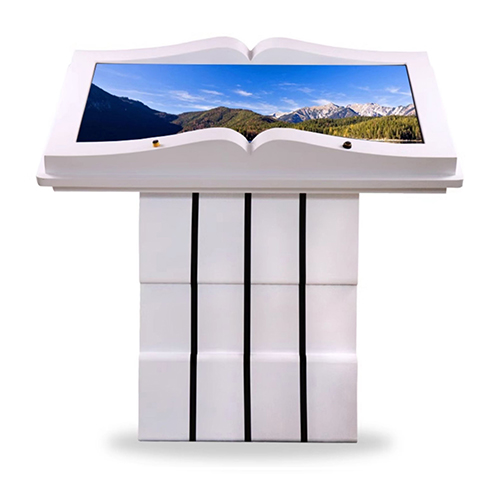 智顯通電子翻書(shū)機(jī)觸摸查詢一體機(jī)55英寸顯示屏紅外觸控虛擬投影書(shū)模隔空智能翻書(shū)一體機(jī)