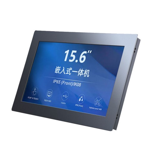 工業(yè)一體機(jī)電容電阻觸摸屏XP系統(tǒng)工控嵌入式平板電腦 寬屏