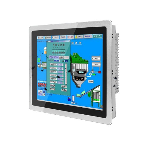 智顯通工控一體機觸摸 10.4 15 17 19 21.5寸全封閉嵌入式電容觸控顯示器工業(yè)車間平板電腦工控機觸摸屏上位機