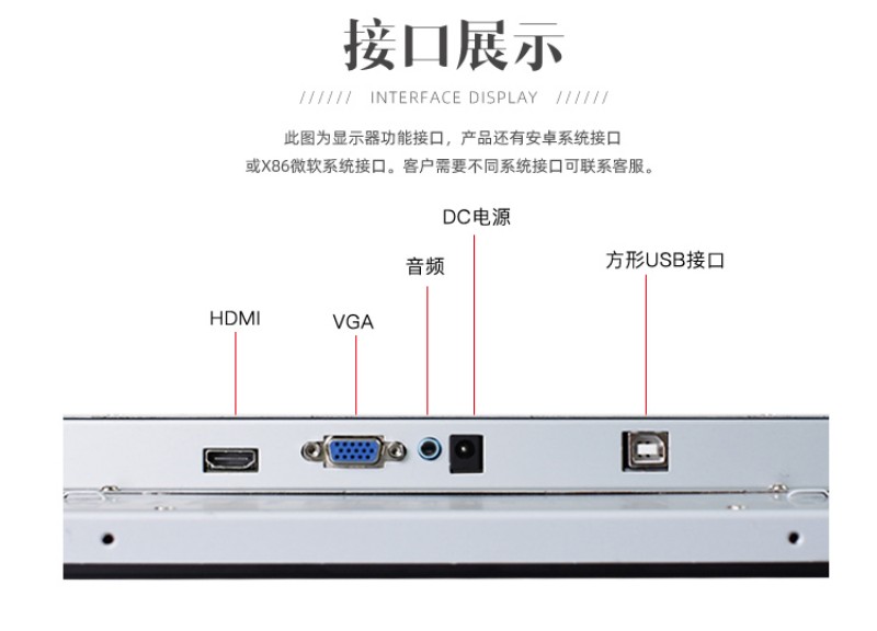 嵌入式觸摸屏顯示器